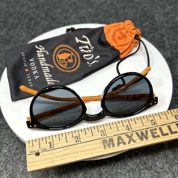 Tito's Handmade Vodka Adult Sunglasses w/ Stylish Pouch Round Promotional - Picture 2 of 7